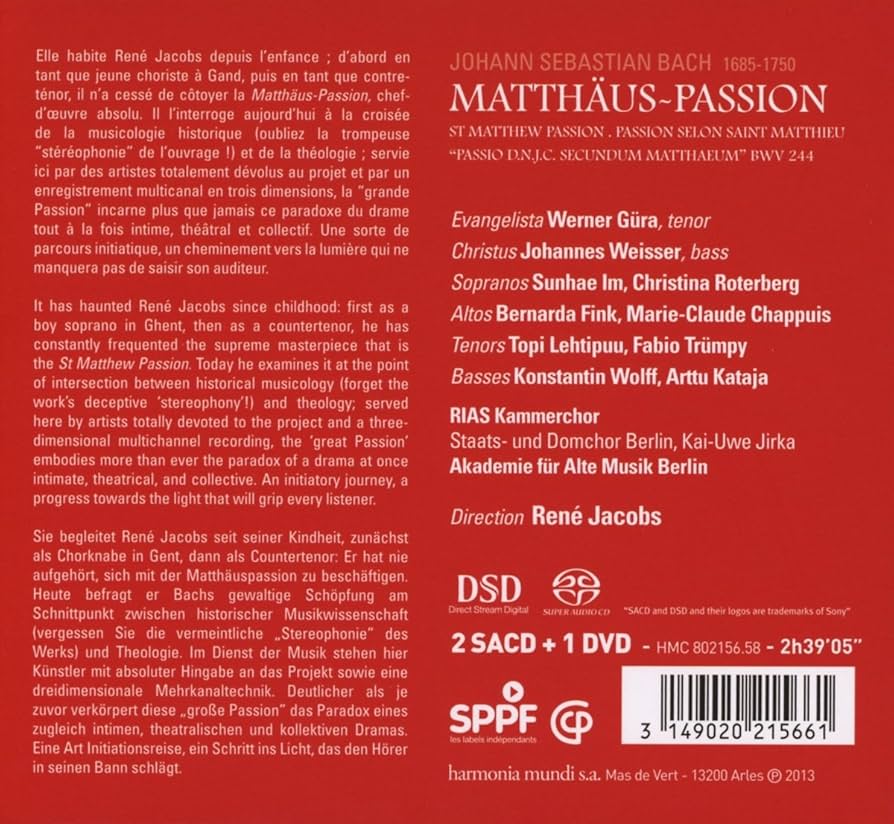 Amazon.co.jp: J.S.バッハ : マタイ受難曲 (Bach : Matthaus